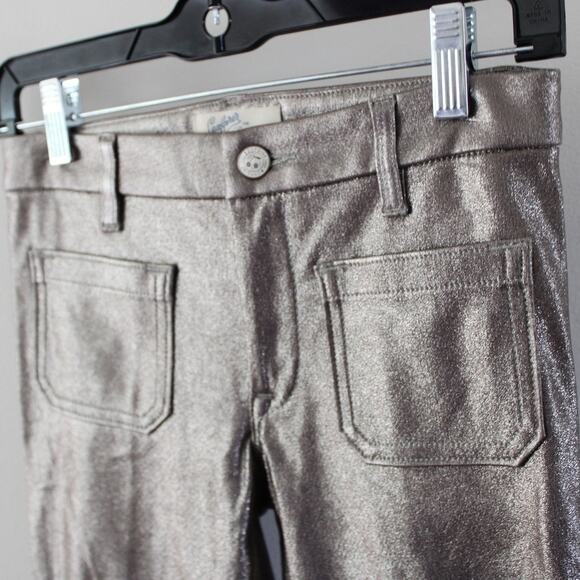 NWT Seafarer For Bonpoint Girl Sparkling Gold 'Lord Jim' Style Pants Straight 12 - Picture 3 of 10